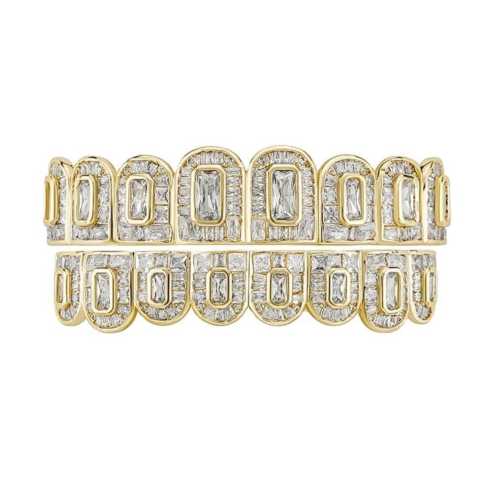 Gold Baguette Grillz 